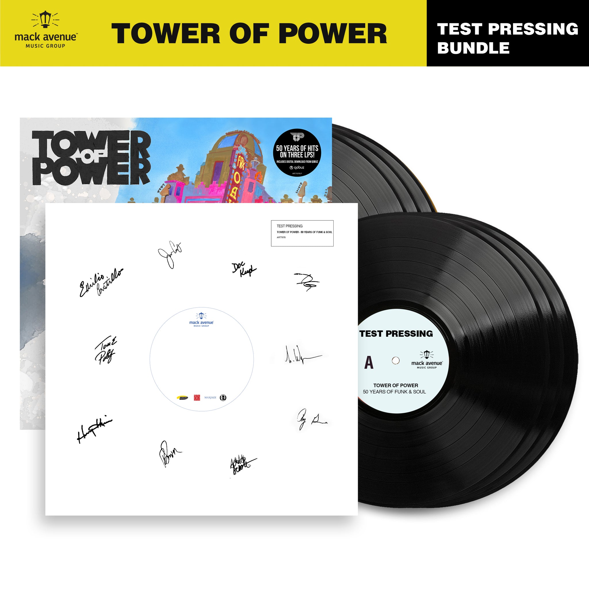 Tower of Power - 50 Years of Funk & Soul: Live at the Fox Theater – Oakland, CA – June 2018 (Ultimate Test Pressing Bundle)