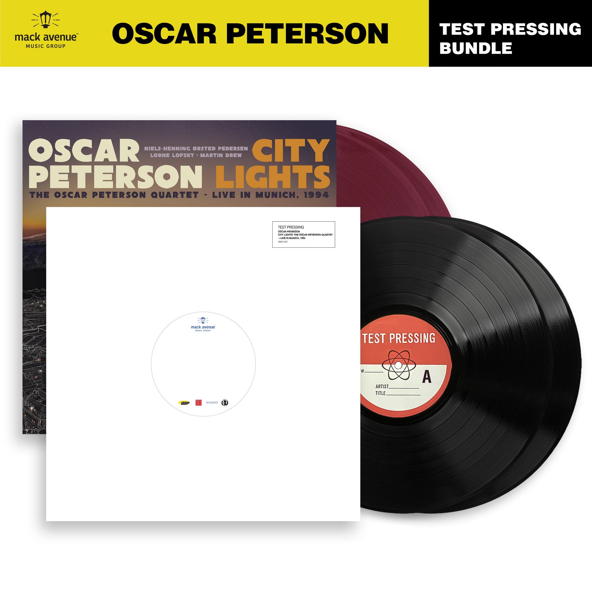 Oscar Peterson - City Lights: The Oscar Peterson Quartet — Live in Munich, 1994 (Test Pressing)