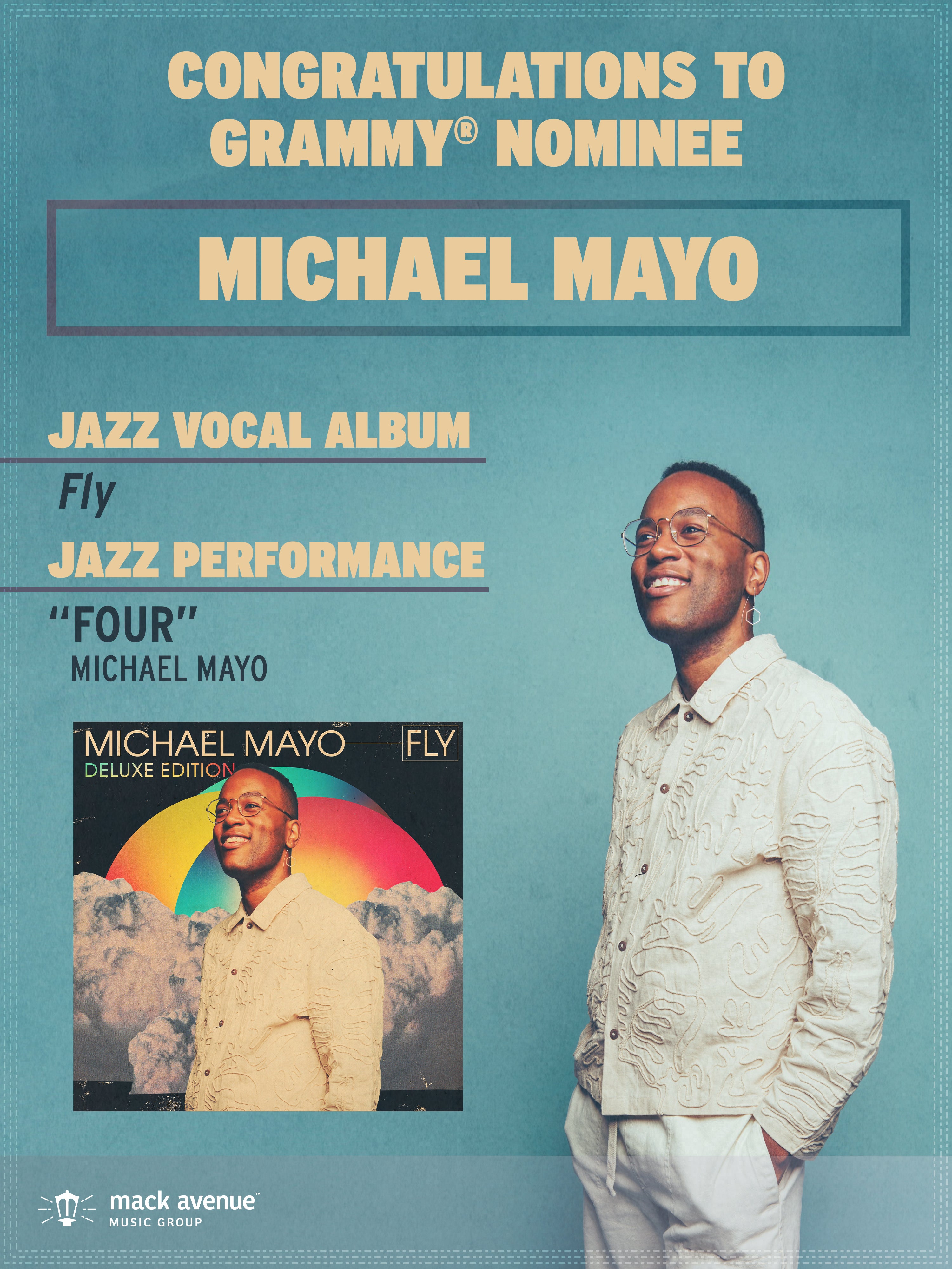 Michael Mayo - Fly - 2026 GRAMMY® Guide – Mack Avenue Music Group