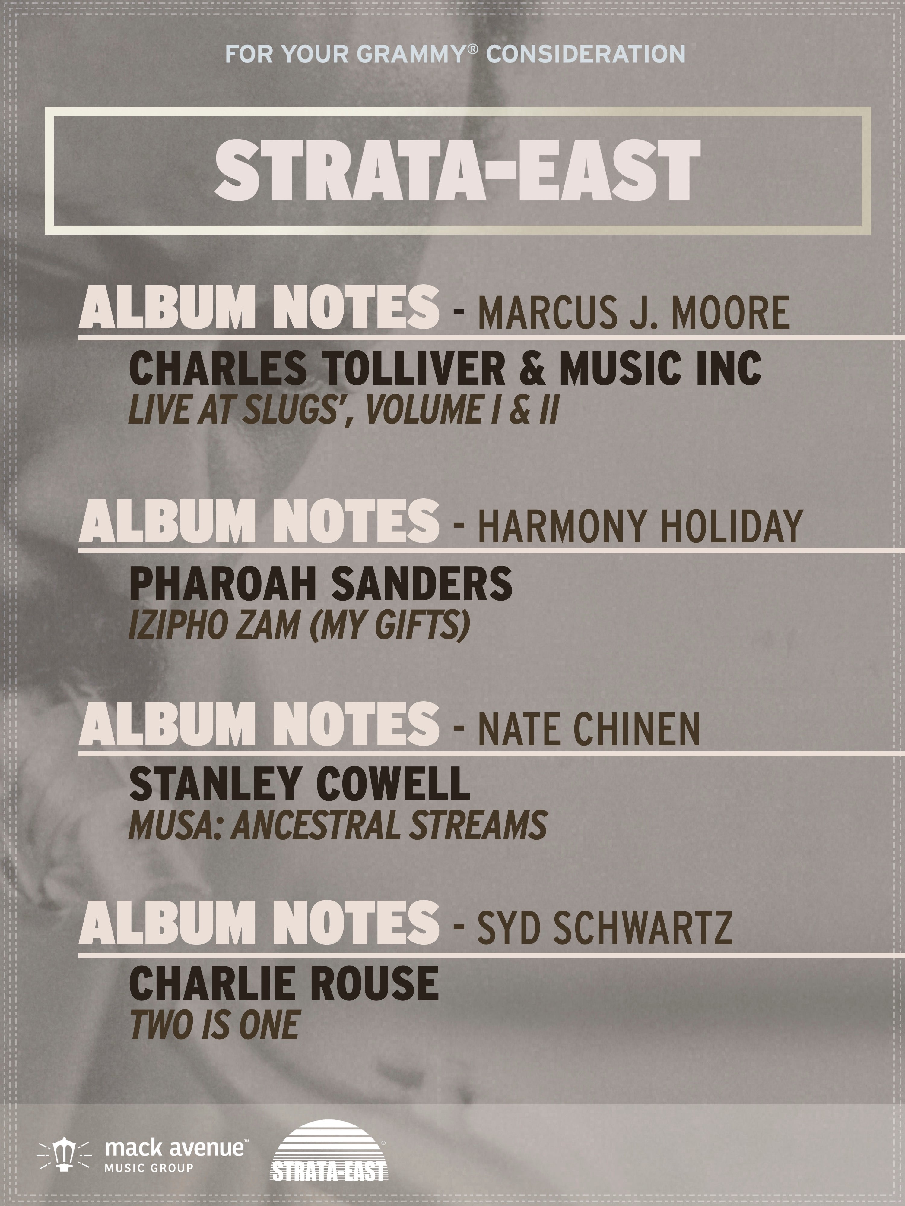 Strata-East Records - Liner Notes - 2026 GRAMMY® Guide – Mack