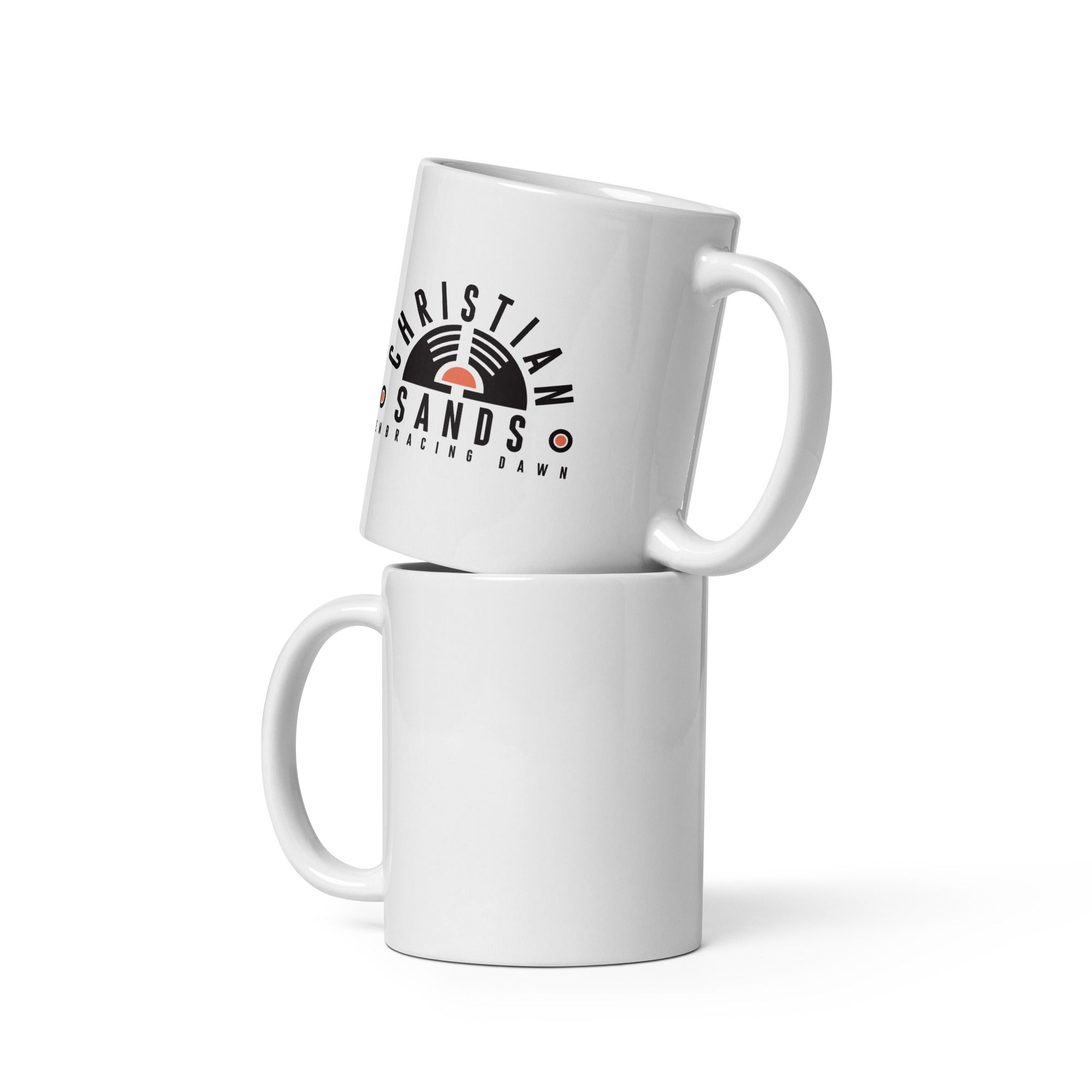 Christian Sands - Embracing Dawn – White Glossy Mug