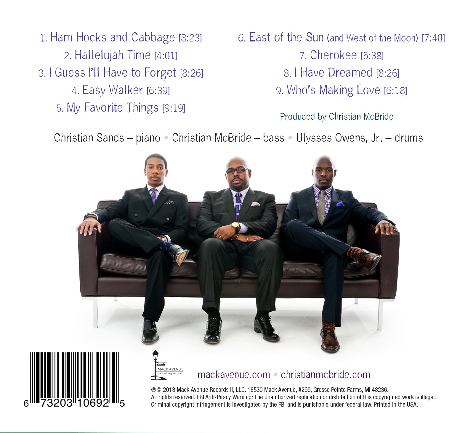 Christian McBride Trio - Out Here – Mack Avenue Music Group